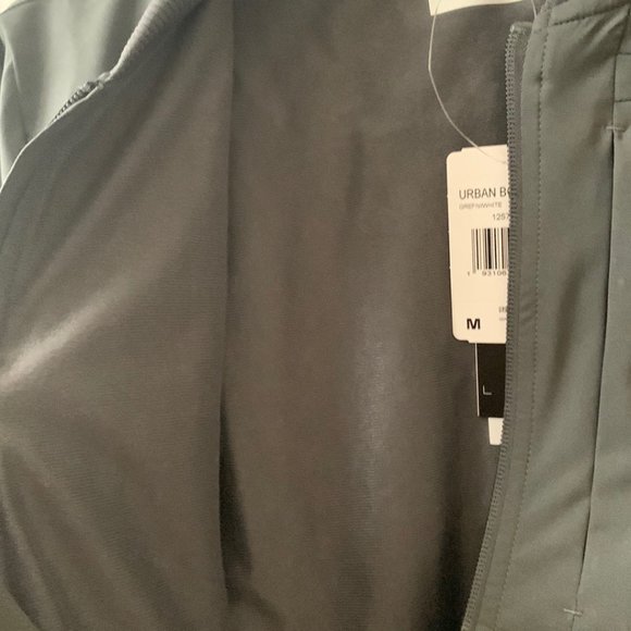 ADIDAS Women's Urban Bomber Jacket in Grey/White Sz Medium - Picture 8 of 8